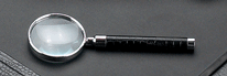 Black Leather Croco Magnifier