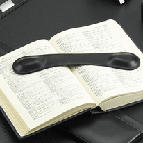 Black Leather Desk Weight Accessory