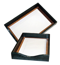 Reptile Leather Document Tray Holder