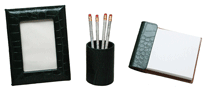 Leather Croco Grain Desk Accessories Sets